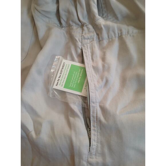 SCOTTeVEST Charlotte Chambray Shirt Long Sleeves Gray NWT Plus Size M1/XXL - Picture 9 of 12